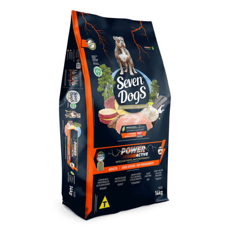 SEVEN DOGS  ADULTOS  POWER ACTIVE  14KG
