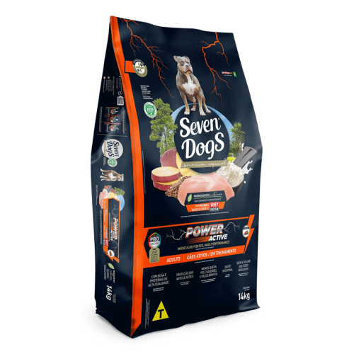 SEVEN DOGS  ADULTOS  POWER ACTIVE  14KG